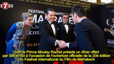 Photo of SAR le Prince Moulay Rachid préside un dîner offert par SM le Roi à l’occasion de l’ouverture officielle de la 20è édition du Festival International du Film de Marrakech