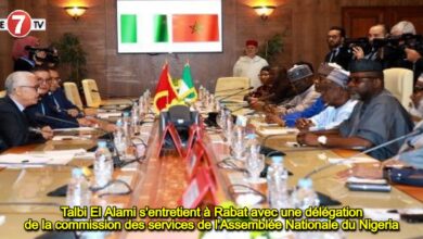 Photo of Talbi El Alami s’entretient à Rabat avec une délégation de la commission des services de l’Assemblée Nationale du Nigeria