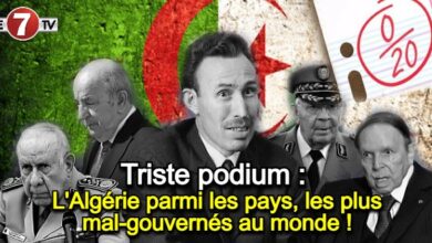 Photo of L’Algérie parmi les pays, les plus mal-gouvernés au monde !
