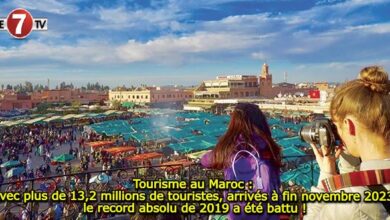 Photo of Tourisme au Maroc : Avec plus de 13,2 millions de touristes, arrivés à fin novembre 2023, le record absolu de 2019 a été battu !