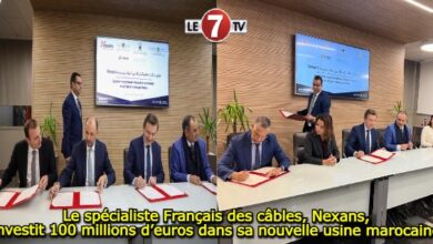 Photo of Nexans investit 100 millions d’euros dans sa nouvelle usine au Maroc !