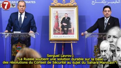 Photo of Sergueï Lavrov : « La Russie soutient une solution durable sur la base des résolutions du Conseil de Sécurité au sujet du Sahara Marocain »! 