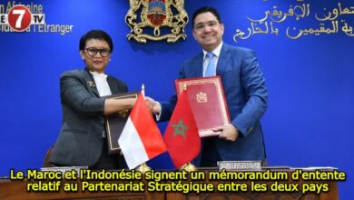 Photo of Le Maroc et l’Indonésie signent un mémorandum d’entente relatif au Partenariat Stratégique entre les deux pays