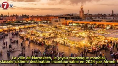 Photo of La ville de Marrakech, le joyau touristique mondial, classée sixième destination incontournable en 2024 par Airbnb !