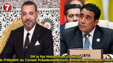 Photo of SM le Roi Mohammed VI félicite le Président du Conseil Présidentiel Libyen, Mohamed Younes El-Menfi