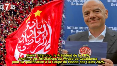 Photo of Gianni Infantino, le Président de la FIFA, a exprimé ses félicitations au Wydad de Casablanca pour sa qualification à la Coupe du Monde des Clubs 2025.