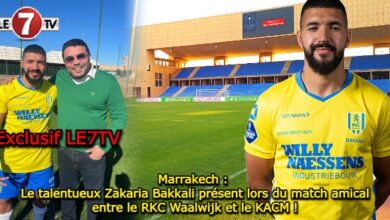 Photo of Marrakech : Le talentueux Zakaria Bakkali présent lors du match amical RKC Waalwijk et le KACM !