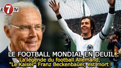 Photo of La légende du football Allemand, « Le Kaiser » Franz Beckenbauer, est mort !