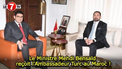 Photo of Le Ministre Mehdi Bensaïd reçoit l’Ambassadeur Turc au Maroc !