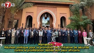 Photo of Marrakech : Réunion politique pour la promotion de l’Initiative de sécurité contre la prolifération dédiée aux pays africains