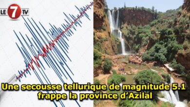 Photo of Une secousse tellurique de magnitude 5.1 frappe la province d’Azilal