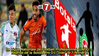 Photo of La Ligue Nationale de Football Professionnel (LNFP) : Reprise de la Botola Pro D1 « Inwi » le 7 février !