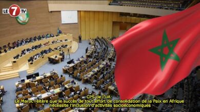 Photo of CPS de l’UA: Le Maroc réitère que le succès de tout effort de consolidation de la Paix en Afrique nécessite l’inclusion d’activités socioéconomiques