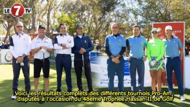Photo of Voici les résultats complets des différents tournois Pro-Am, disputés à l’occasion du 48ème Trophée Hassan II de Golf