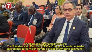 Photo of L’Ambassadeur Mohamed Arrouchi: « La Présidence du Maroc du CPS de l’UA pour le mois de février sera guidée par la Vision Royale de l’action Africaine commune » !