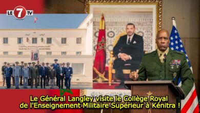 Photo of Le Général Langley visite le Collège Royal de l’Enseignement Militaire Supérieur à Kénitra !