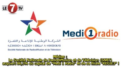 Photo of Médias : La Société Nationale de Radiodiffusion et de Télévision (SNRT) acquiert 86,3% du capital de « Medi 1 Radio » et de sa filiale « REGIE3 » !