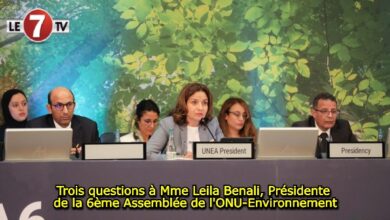 Photo of Trois questions à Mme Leila Benali, Présidente de la 6ème Assemblée de l’ONU-Environnement