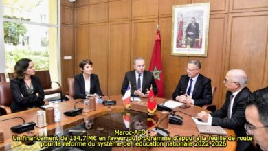 Photo of Maroc-AFD : un financement de 134,7 M€ en faveur du programme d’appui à la feuille de route pour la réforme du système de l’éducation nationale 2022-2026