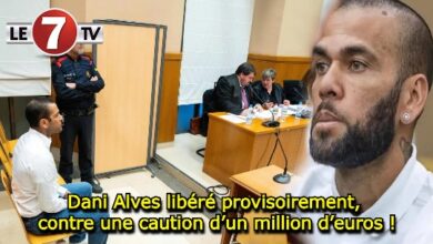 Photo of Dani Alves libéré provisoirement, contre une caution d’un million d’euros !