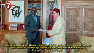 Photo of Nasser Bourita reçoit, Dr. Abraham Korir SingOei, l’envoyé spécial du Président Kenyan, venu remettre « un message spécial » à Sa Majesté le Roi Mohammed VI de la part du Président Kenyan