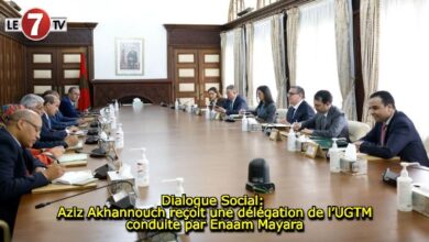 Photo of Dialogue Social: Aziz Akhannouch reçoit une délégation de l’UGTM conduite par Enaam Mayara