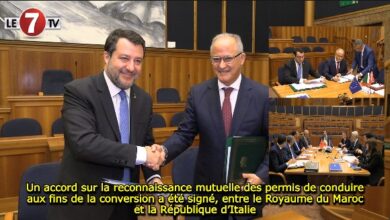 Photo of Un accord sur la reconnaissance mutuelle des permis de conduire aux fins de la conversion a été signé, entre le Royaume du Maroc et la République d’Italie