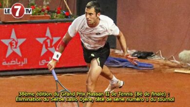 Photo of 38ème édition du Grand Prix Hassan II de Tennis (8é de finale) : Élimination du Serbe Laslo Djere, tête de série numéro 1 du tournoi