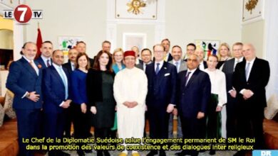 Photo of Le Chef de la Diplomatie Suédoise salue l’engagement permanent de SM le Roi dans la promotion des valeurs de coexistence et des dialogues inter religieux