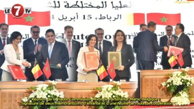 Photo of Réunion de la Haute Commission Mixte de Partenariat Maroc-Belgique : Signature de deux mémorandums d’entente et d’une feuille de route de coopération