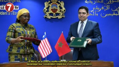 Photo of Le Maroc et le Libéria réaffirment leur volonté de renforcer davantage leur coopération bilatérale (Communiqué conjoint)