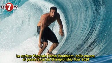 Photo of Le surfeur Marocain Ramzi Boukhiam, brille encore et passe le cut du Championship Tour 2024