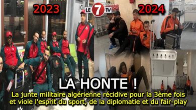 Photo of La junte militaire algérienne récidive pour la 3ème fois et viole l’esprit du sport, de la diplomatie et du fair-play