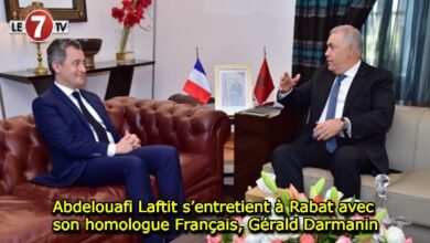 Photo of Abdelouafi Laftit s’entretient à Rabat avec son homologue Français, Gérald Darmanin