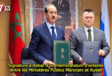 Photo of Signature à Rabat d’un mémorandum d’entente entre les Ministères Publics Marocain et Russe