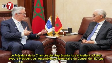 Photo of Le Président de la Chambre des Représentants s’entretient Rabat avec le Président de l’Assemblée parlementaire du Conseil de l’Europe