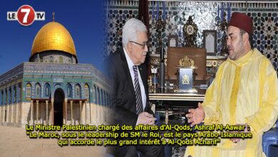 Photo of Le Ministre Palestinien chargé des affaires d’Al-Qods, Ashraf Al-Aawar : « Le Maroc, sous le leadership de SM le Roi, est le pays Arabo-Islamique qui accorde le plus grand intérêt à Al-Qods Acharif »