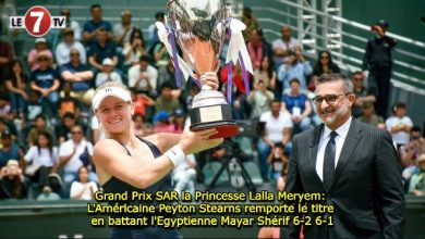 Photo of Grand Prix SAR la Princesse Lalla Meryem: L’Américaine Peyton Stearns remporte le titre en battant l’Egyptienne Mayar Shérif 6-2 6-1