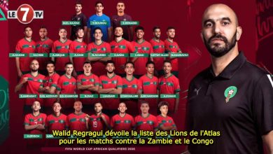 Photo of Walid Regragui dévoile la liste des Lions de l’Atlas pour les matchs contre la Zambie et le Congo