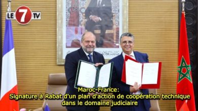 Photo of Maroc-France: Signature à Rabat d’un plan d’action de coopération technique dans le domaine judiciaire