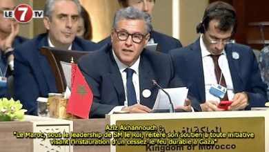 Photo of Aziz Akhannouch : « Le Maroc, sous le leadership de SM le Roi, réitère son soutien à toute initiative visant l’instauration d’un cessez-le-feu durable à Gaza » 