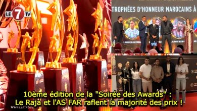 Photo of 10ème édition de la « Soirée des Awards » : Le Raja et l’AS FAR raflent la majorité des prix. (vidéos)