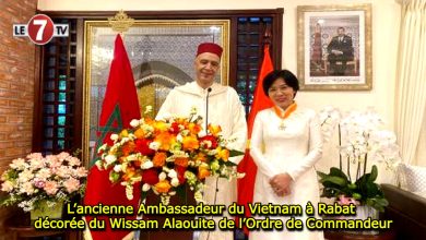 Photo of L’ancienne Ambassadeur du Vietnam à Rabat décorée du Wissam Alaouite de l’Ordre de Commandeur