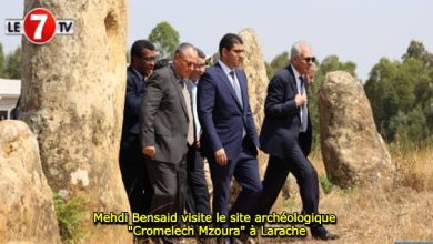 Photo of Mehdi Bensaid visite le site archéologique « Cromelech Mzoura » à Larache