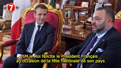 Photo of SM le Roi félicite le Président Français à l’occasion de la fête nationale de son pays