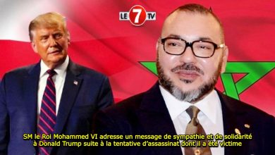 Photo of SM le Roi Mohammed VI adresse un message de sympathie et de solidarité à Donald Trump suite à la tentative d’assassinat dont il a été victime