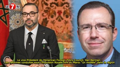 Photo of Le vice-Président de l’American Foreign Policy Council, Ilan Berman : Les réformes conduites sous l’impulsion Royale font du Maroc « un modèle » dans la région 