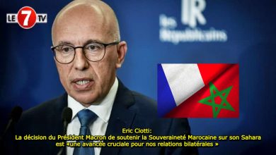 Photo of Eric Ciotti: La décision du Président Macron de soutenir la Souveraineté Marocaine sur son Sahara est «une avancée cruciale pour nos relations bilatérales » 