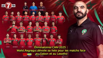 Photo of Éliminatoires CAN-2025 : Walid Regragui dévoile sa liste pour les matchs face au Gabon et au Lesotho