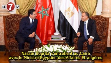 Photo of Nasser Bourita s’entretient au Caire avec le Ministre Égyptien des Affaires Étrangères